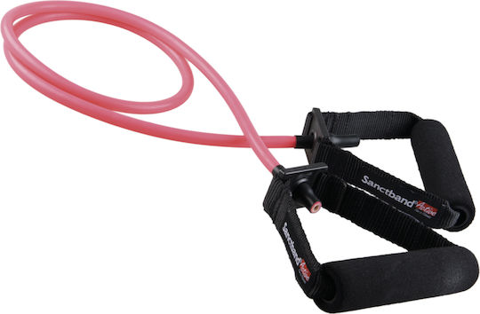 Sanctband Active Tubular Resistance Band Light with Handles Pink 1.5m
