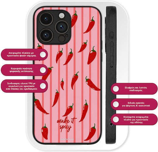 Husă Sonique Stripe Stories Series Motorola Moto E22 4g Make It Spicy