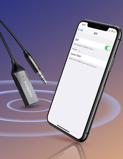 Ugreen CM309 Bluetooth Автомобилен за Таблото (AUX / Аудиоприемник / с USB Порт за Зареждане)