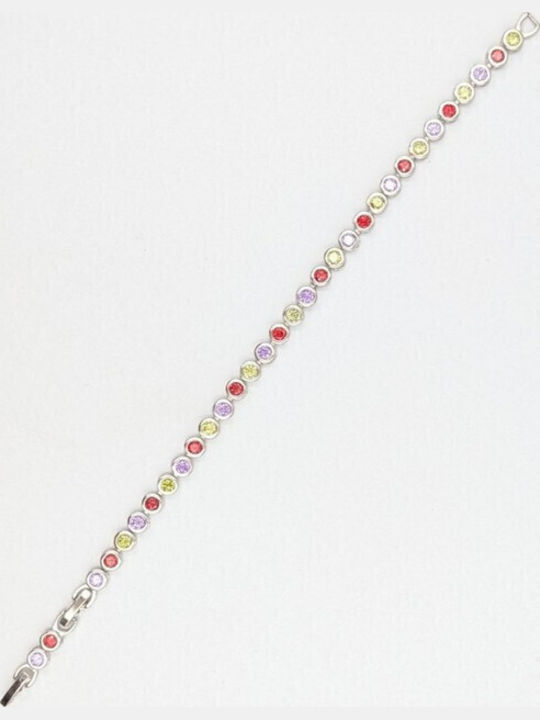 Grekas Women's Riviera Silver Bracelet with Zircon