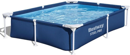 Bestway Steel Pro Swimming Pool with Metallic Frame 221x150x43cm Blue