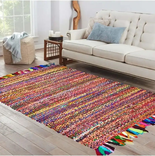 Covor Rectangular Din Iută Roșu Cărămiziu 80x140cm