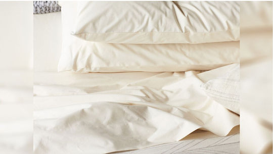 Valeria Home Παπλωματοθήκη Βαμβακερή King Size 260x220 Λευκή