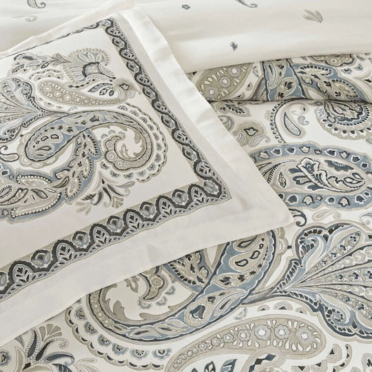 Tac Set Huse Pentru Pilote 100% Bumbac 200x220cm Dublu Cu 2 Fețe De Pernă & 1 Cearșaf Ivory