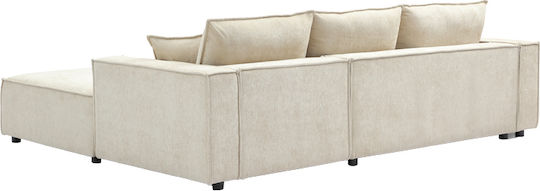 Maden Corner Couch with Left Corner Beige 279x203x90 cm