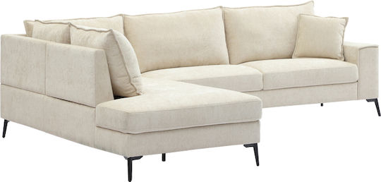 Zenqua Corner Couch with Right Corner Beige 291x233x90cm