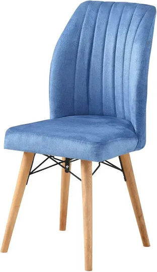 Scaun Sala De Mese Cu Material Textil Turcoaz