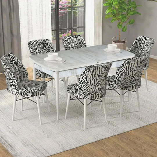 Scaun Sala De Mese Cu Material Textil Turcoaz