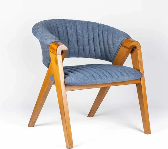 Scaun Cafe Din Lemn Albastru 650-60012