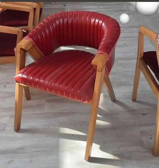 Scaun Cafe Din Lemn Bej Nuc