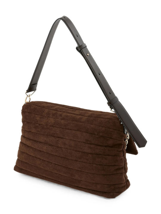 Women's Shoulder Bag Suede Brown