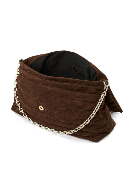 Women's Shoulder Bag Suede Brown