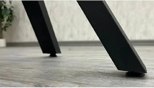Asterixa Masă Rotundă pentru Bucătărie Din Lemn cu Ramă Metalică 70x70x74 cm