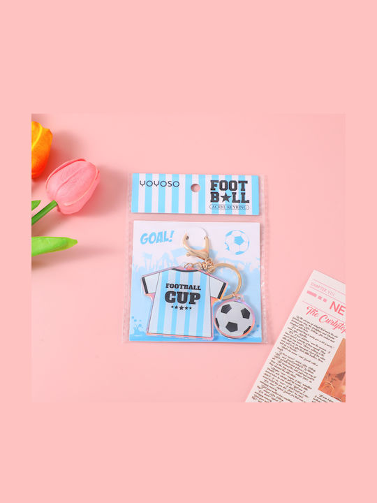 Ключодържател Акрилен Soccer Син Hy-ysk8001