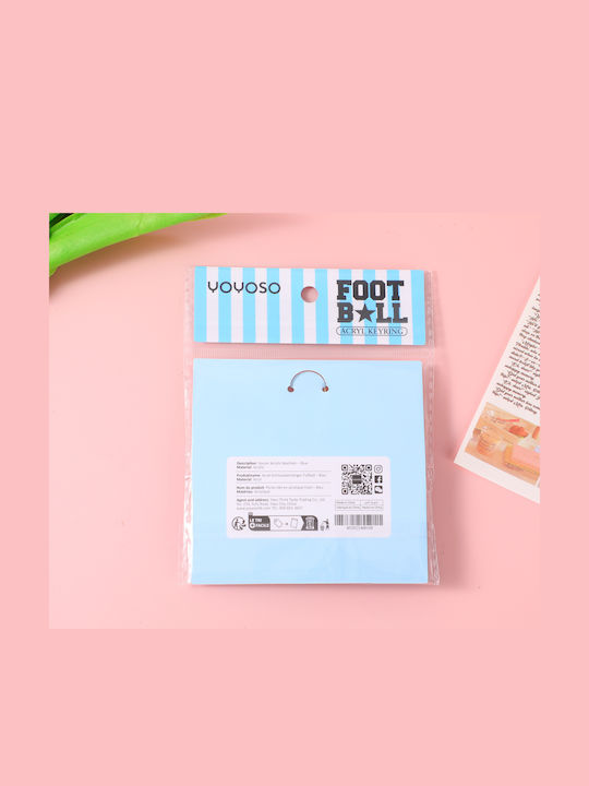 Ключодържател Акрилен Soccer Син Hy-ysk8001