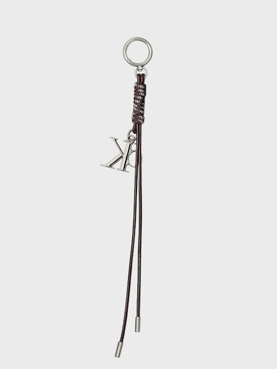 Calvin Klein Knotted Tassel Logo Bag Charm Brown Αξεσουάρ Female Brown Lv04f1311g-xm4 Calvin Klein Knotted Tassel Logo Bag Charm Brown Αξεσουάρ Female Brown Lv04f1311g-xm4