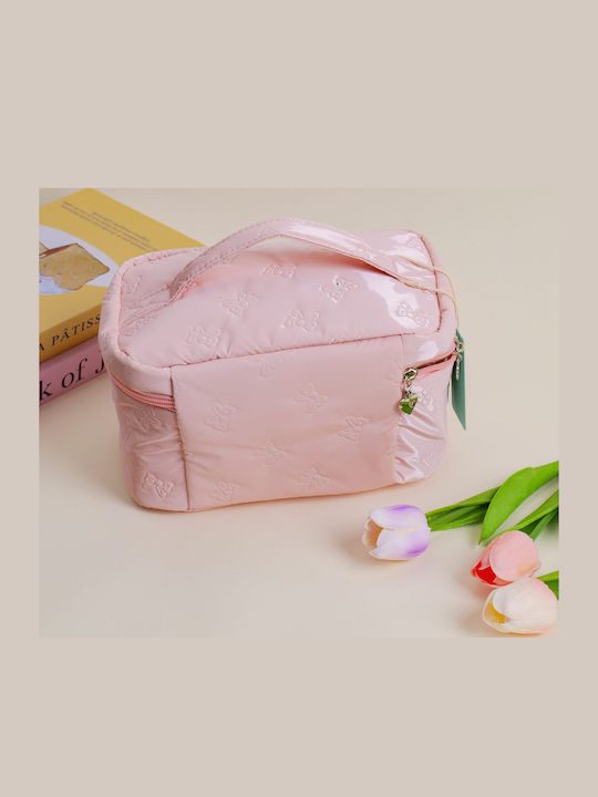 Kulturbeutel Reisekoffer Schmetterling Rosa