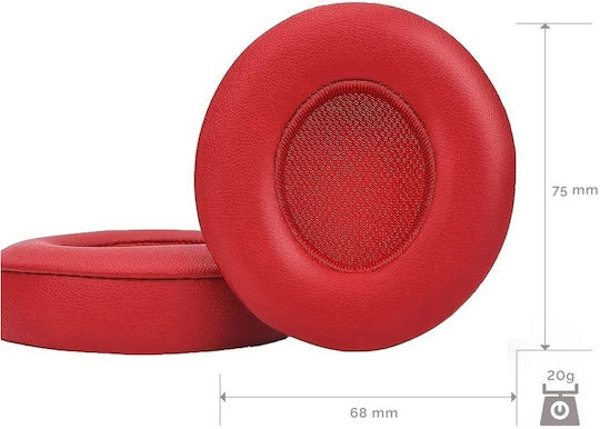 Beats Sonictech Perne de Schimb pentru Căști Beats Solo 2.0/3.0 Set 2 Buc Roșii Earpads Headset