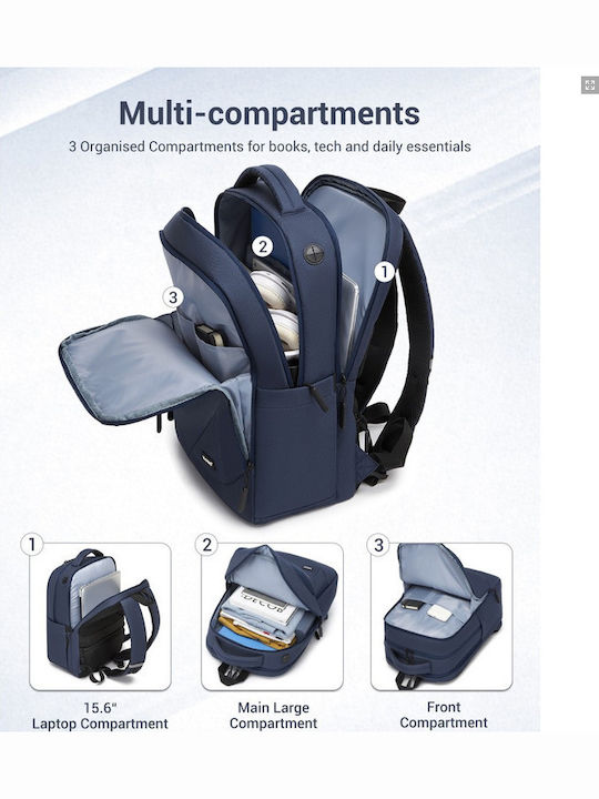 Miss Lulu Backpack Navy Blue