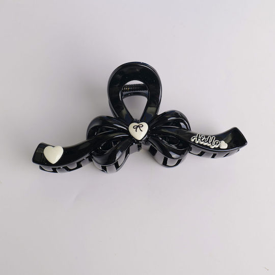 Classic Black Series – Clamă De Păr Cu Fundiță – 13cm