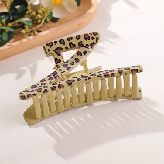 Coffee Leopard Series – Clamă De Păr Formă Z – 11cm