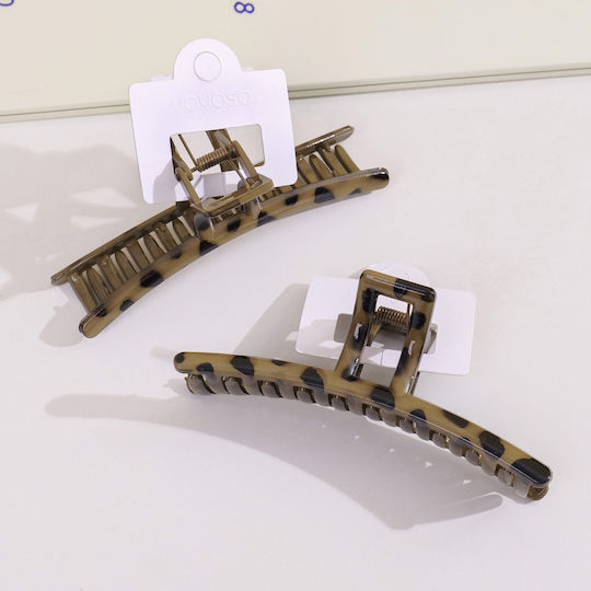 Seria Imprimeu Leopard – Clamă De Păr Acrilică