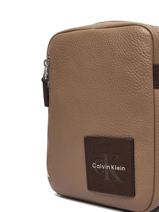 Men's Shoulder Crossbody Bag Brown
