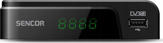 Sencor SDB 524T Ψηφιακός Δέκτης Mpeg-4 Σύνδεσεις SCART / HDMI / USB