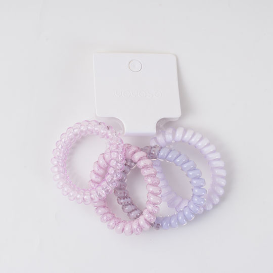 Hair Scrunchies Spiral Gradient Colors – 4 Pieces