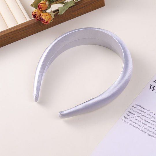 Satin Hair Headband Silver