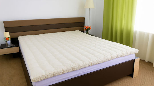 CM Topper Saltele Semi-dublu Din Lână 120x200cm