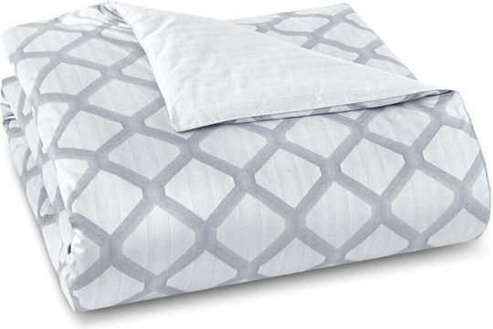 Valeria Home Σετ Παπλωματοθήκη Βαμβακερή 240x220cm Υπέρδιπλη με 2 Μαξιλαροθήκες Midnight