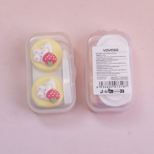 Kontaktlinsenbehälter Strawberry Bunny