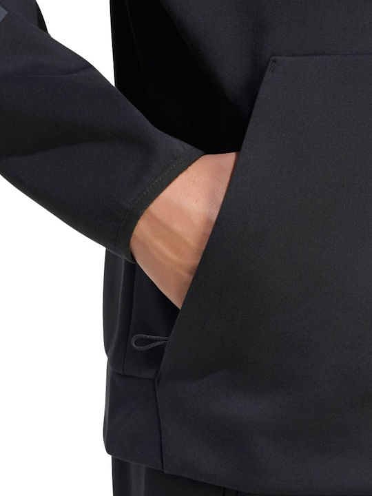 Sportswear Hooded Cardigan Black
