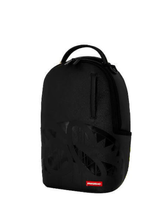 Sprayground Σχολική Τσάντα Πλάτης Γυμνασίου - Λυκείου Lux Black Ghost Drip Mini DLX 27 x 15 x 45εκ