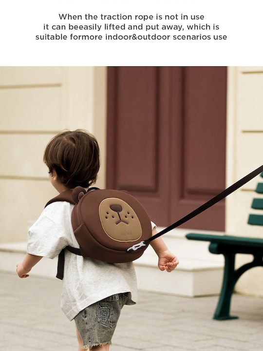 zoy zoii Kids Brown Backpack Bag 32cm