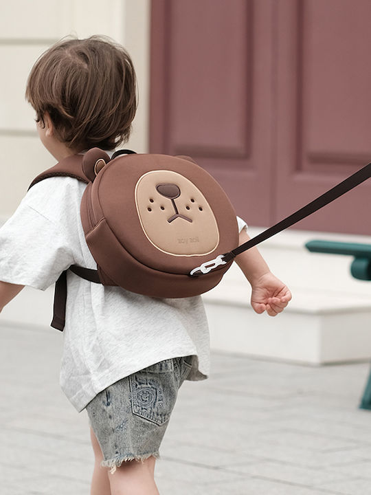 zoy zoii Kids Brown Backpack Bag 32cm