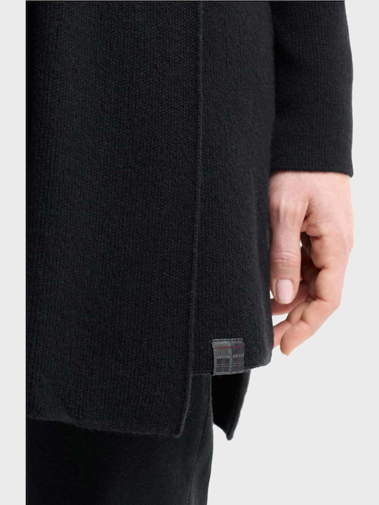 Damen Gestrickt Halswärmer Schwarz
