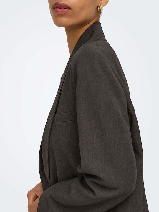 Only Damen Blazer Dunkelbraun