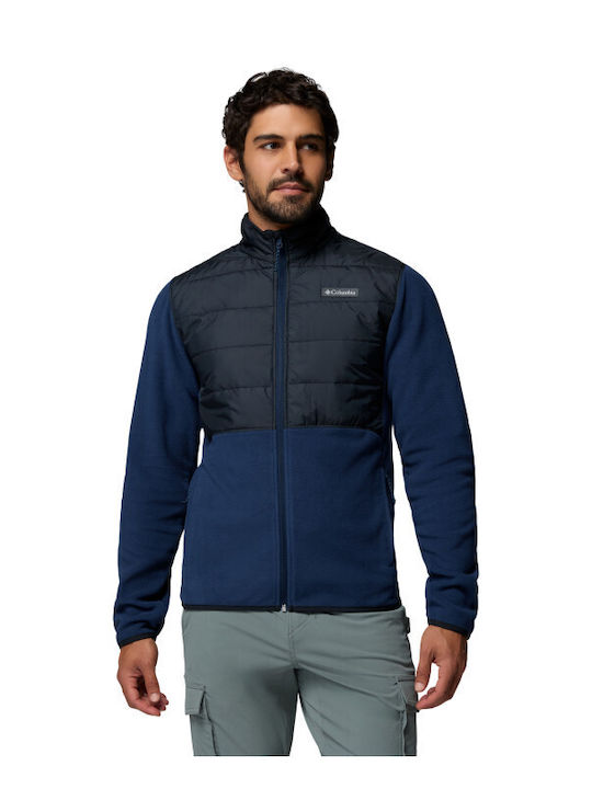 Basin Butte Men's Fleece Jacket Collegiate Navy Black