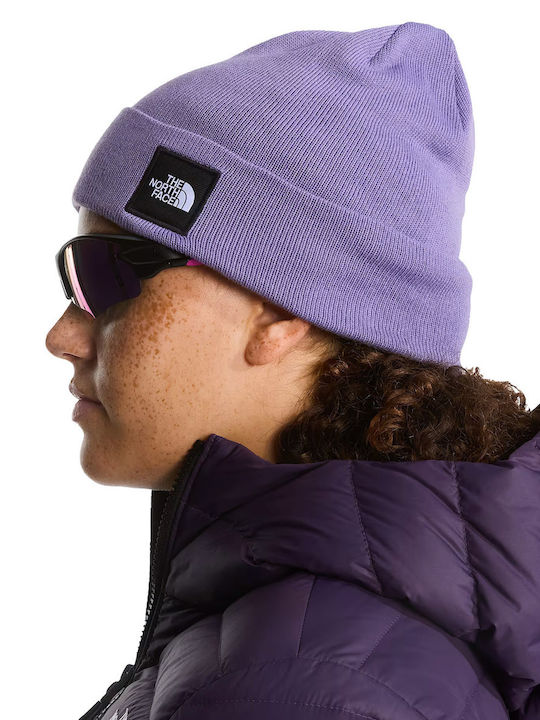 Dock Worker Recycled Beanie Men's Knitted Beanie in Purple