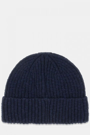 Beanie Căciulă Pentru Bărbați Tricotată în Culoare Albastră
