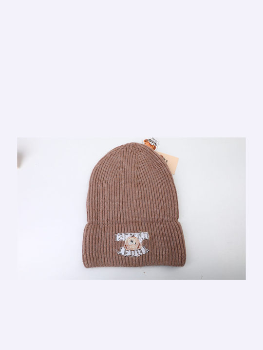 Unisex Beanie Strickmütze in Khaki Farbe