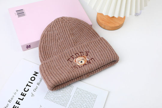 Beanie Unisex Knitted Beanie in Khaki Colour