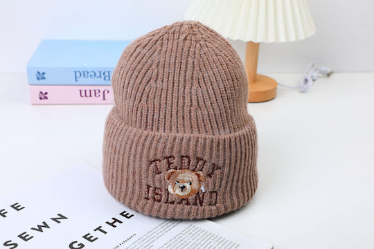 Beanie Unisex Knitted Beanie in Khaki Colour