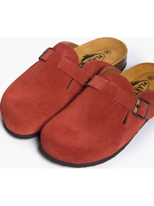 Afelpado Leder Herren Hausschuhe Rote