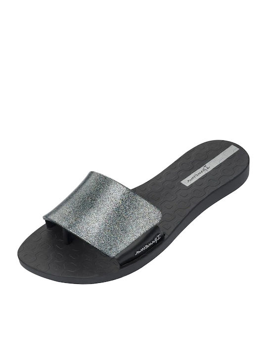 Damen-Flip-Flops - Hausschuhe in Schwarz