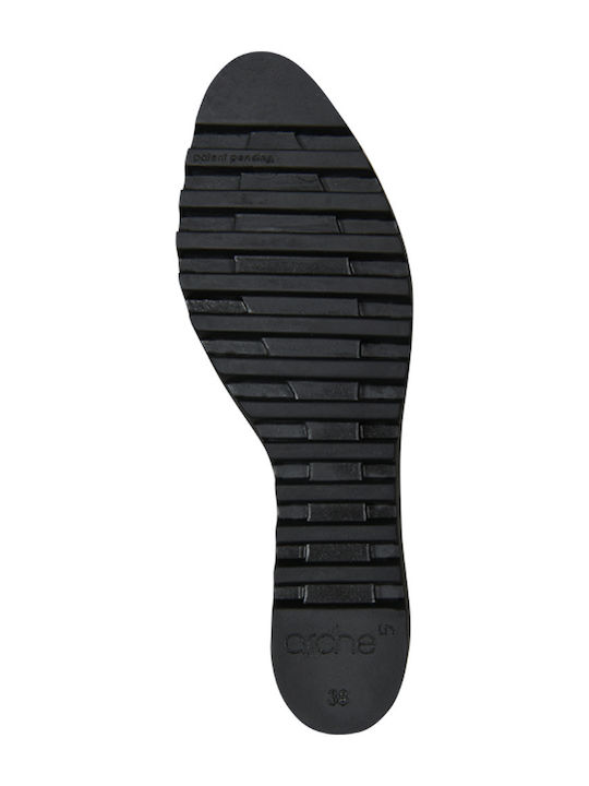Larazo Leder Stiefeletten Damen Schwarz