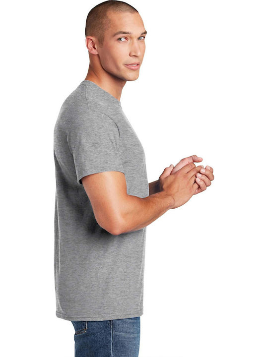 Gildan Dryblend Ανδρικό Διαφημιστικό T-shirt Κοντομάνικο Sport Grey