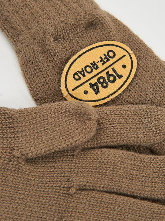Kinderhandschuhe Gestrickt Braun
